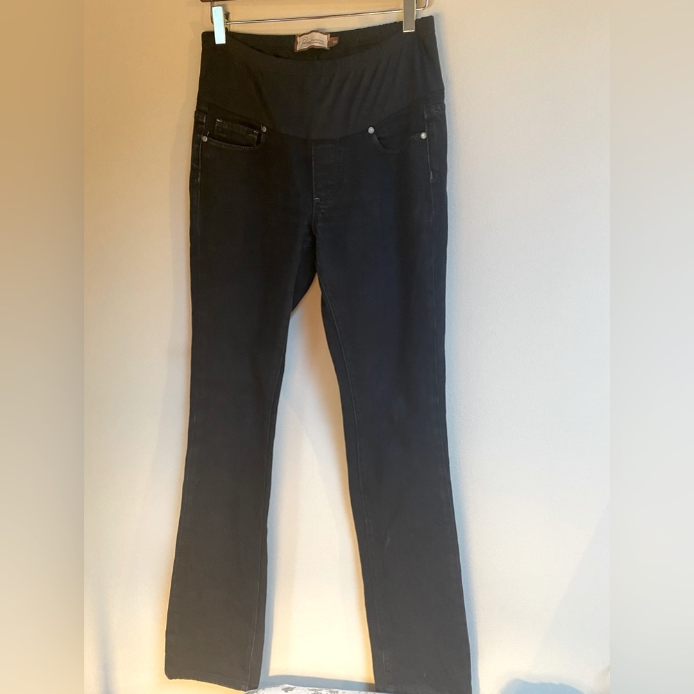 Paige black maternity jeans, perfect condition, size 28